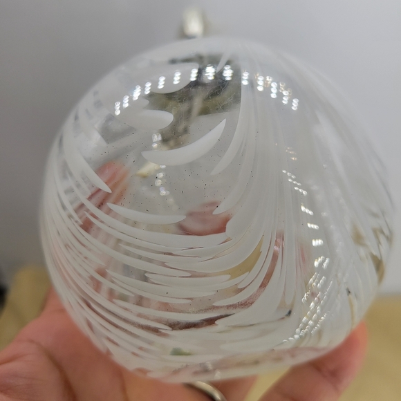 Hand-Blown Swirled White Glass Oil Lamps with Vintage Metal Wick Holders Set TWO - Picture 10 of 13